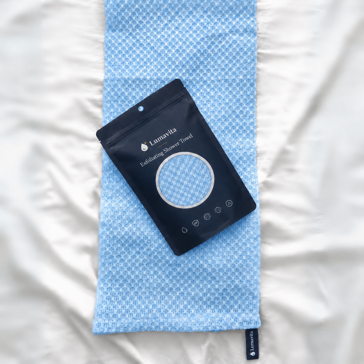 Exfoliating Shower Towel — view 1
