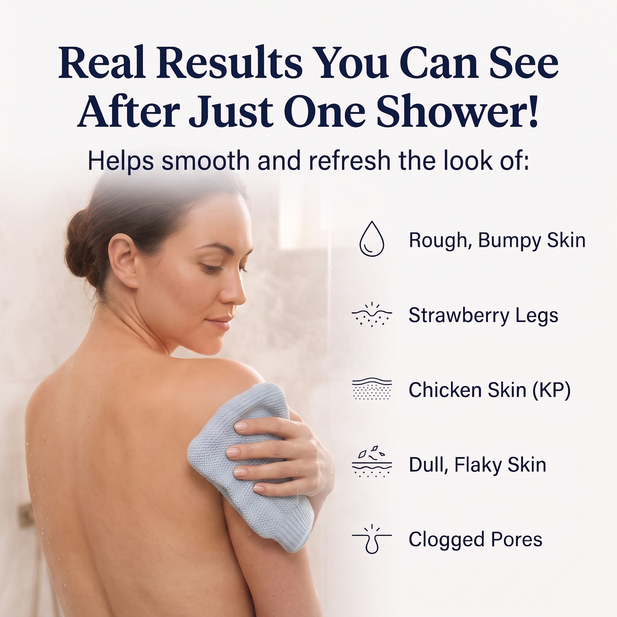 Exfoliating Shower Towel — view 4